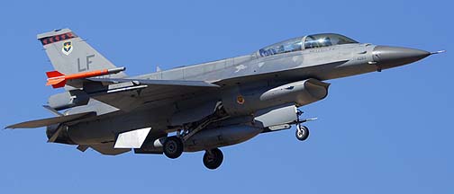 Singapore Air Force F-16D Block 50 94-0283 of the 425 Fighter Squadron Black Widows